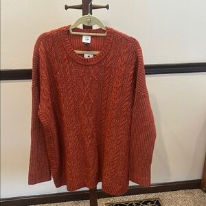 CAbi Rust Crewneck Sweater